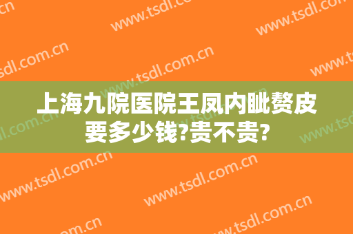 上海九院医院王凤内眦赘皮要多少钱?贵不贵?