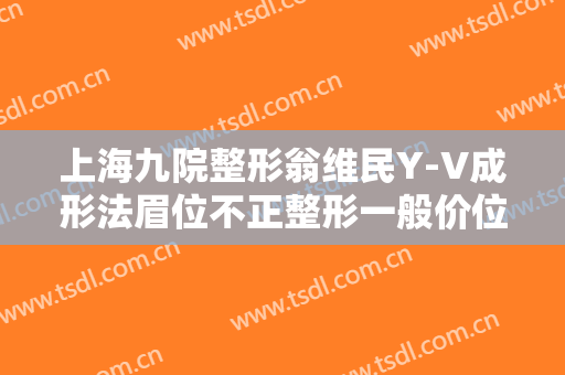 上海九院整形翁维民Y-V成形法眉位不正整形一般价位是多少?可靠吗?