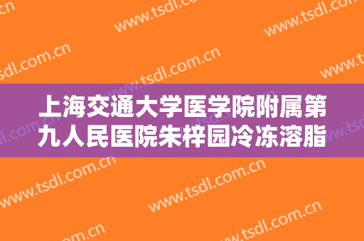上海交通大学医学院附属第九人民医院朱梓园冷冻溶脂瘦手臂要多少钱?有哪些优势?