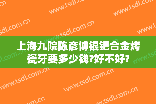 上海九院陈彦博银钯合金烤瓷牙要多少钱?好不好?
