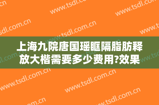 上海九院唐国瑶眶隔脂肪释放大楷需要多少费用?效果怎么样?