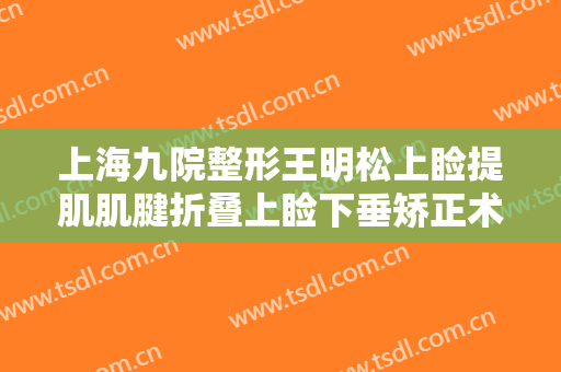 上海九院整形王明松上睑提肌肌腱折叠上睑下垂矫正术一般多少钱?可靠吗?