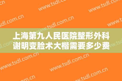 上海第九人民医院整形外科谢明变脸术大楷需要多少费用?怎么样?