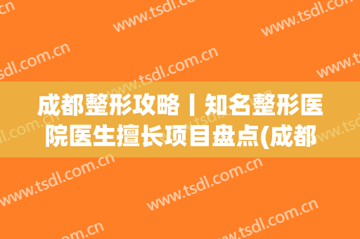 成都整形攻略丨知名整形医院医生擅长项目盘点(成都高端整形医院)