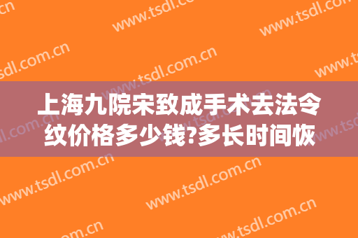 上海九院宋致成手术去法令纹价格多少钱?多长时间恢复?(上海九院疤痕整形费用)