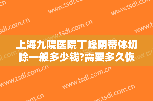上海九院医院丁峰阴蒂体切除一般多少钱?需要多久恢复?