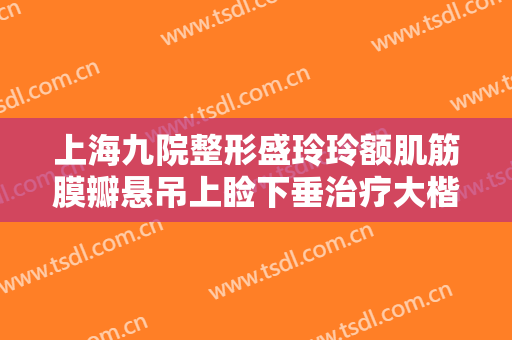 上海九院整形盛玲玲额肌筋膜瓣悬吊上睑下垂治疗大楷需要多少钱?有哪些优势?