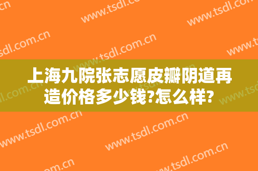上海九院张志愿皮瓣阴道再造价格多少钱?怎么样?