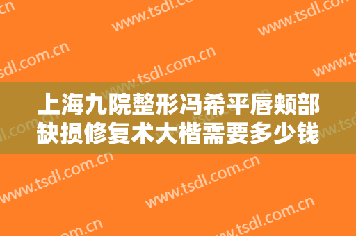 上海九院整形冯希平唇颊部缺损修复术大楷需要多少钱?贵不贵?