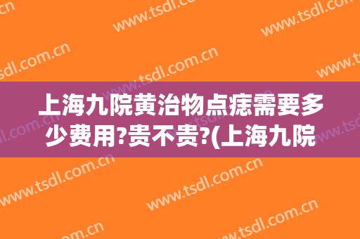 上海九院黄治物点痣需要多少费用?贵不贵?(上海九院点一颗痣多少钱)
