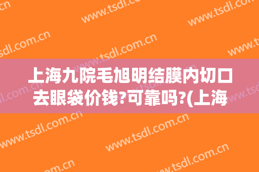 上海九院毛旭明结膜内切口去眼袋价钱?可靠吗?(上海九院割眼袋)