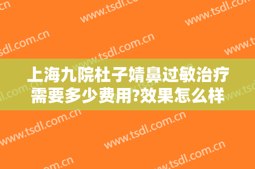 上海九院杜子婧鼻过敏治疗需要多少费用?效果怎么样?