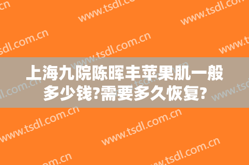 上海九院陈晖丰苹果肌一般多少钱?需要多久恢复?