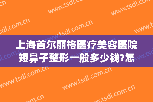 上海首尔丽格医疗美容医院短鼻子整形一般多少钱?怎么样?(上海首尔丽格隆鼻怎么样)