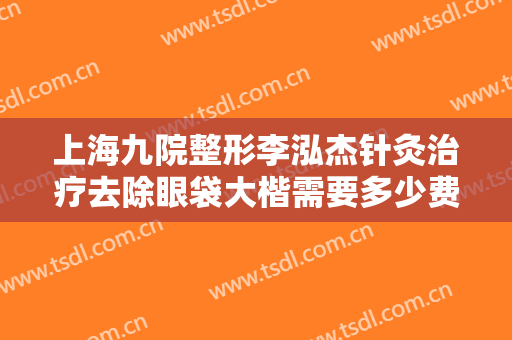 上海九院整形李泓杰针灸治疗去除眼袋大楷需要多少费用?有哪些优势?