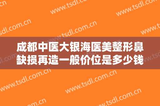 成都中医大银海医美整形鼻缺损再造一般价位是多少钱?怎么样?