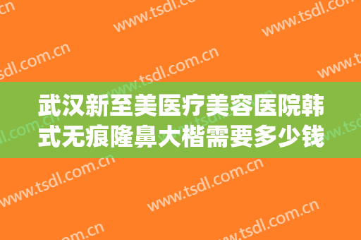 武汉新至美医疗美容医院韩式无痕隆鼻大楷需要多少钱?贵不贵?(新至美医疗整形医院)