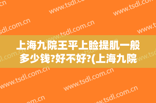 上海九院王平上睑提肌一般多少钱?好不好?(上海九院上眼睑提肌)