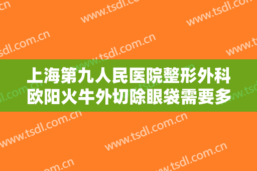 上海第九人民医院整形外科欧阳火牛外切除眼袋需要多少钱?靠谱吗?