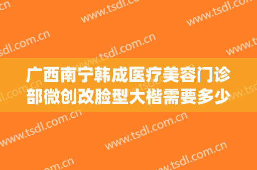 广西南宁韩成医疗美容门诊部微创改脸型大楷需要多少钱?可靠吗?(南宁韩成医疗整形好吗)