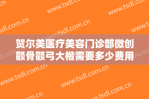 贺尔美医疗美容门诊部微创颧骨颧弓大楷需要多少费用?贵不贵?