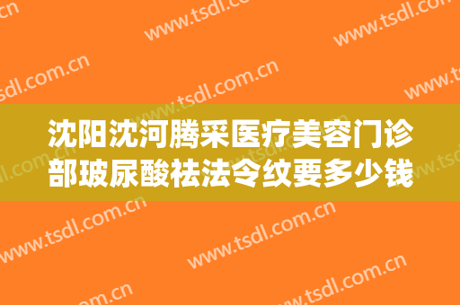 沈阳沈河腾采医疗美容门诊部玻尿酸祛法令纹要多少钱?怎么样?(沈阳沈河腾采医疗美容门诊部地址在哪里)