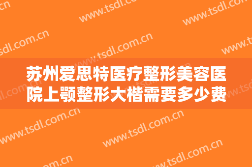 苏州爱思特医疗整形美容医院上颚整形大楷需要多少费用?多长时间恢复?