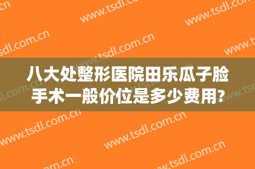 八大处整形医院田乐瓜子脸手术一般价位是多少费用?贵不贵?(整容瓜子脸要多少钱)