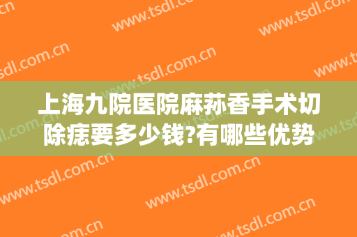 上海九院医院麻荪香手术切除痣要多少钱?有哪些优势?(上海九院去痣哪种手术好)