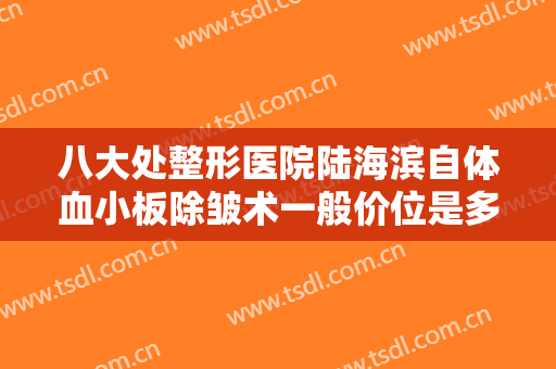 八大处整形医院陆海滨自体血小板除皱术一般价位是多少费用?有哪些优势?