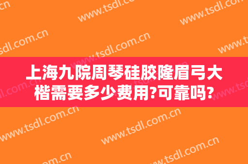 上海九院周琴硅胶隆眉弓大楷需要多少费用?可靠吗?