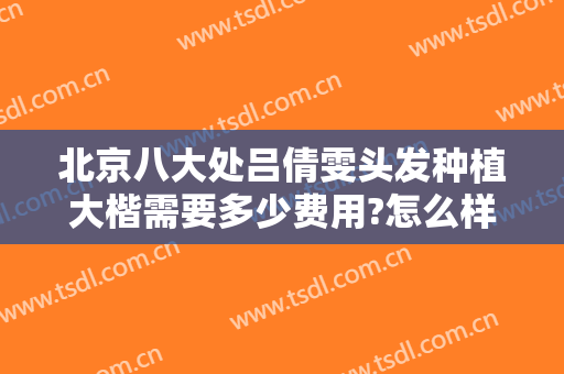 北京八大处吕倩雯头发种植大楷需要多少费用?怎么样?