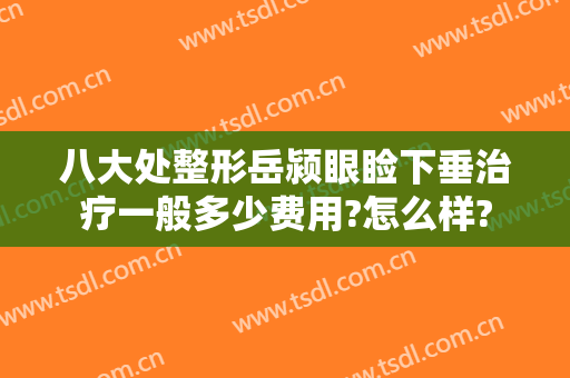 八大处整形岳颍眼睑下垂治疗一般多少费用?怎么样?