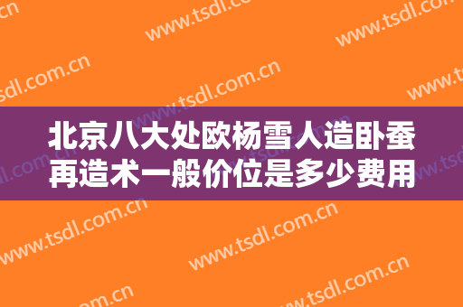 北京八大处欧杨雪人造卧蚕再造术一般价位是多少费用?怎么样?