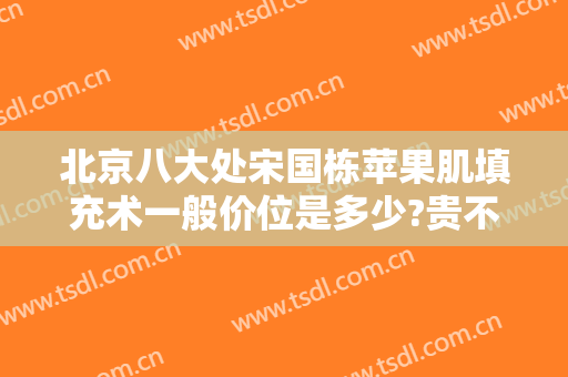 北京八大处宋国栋苹果肌填充术一般价位是多少?贵不贵?