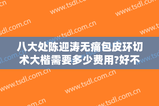 八大处陈迎涛无痛包皮环切术大楷需要多少费用?好不好?