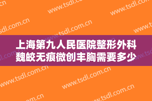 上海第九人民医院整形外科魏皎无痕微创丰胸需要多少钱?效果怎么样?