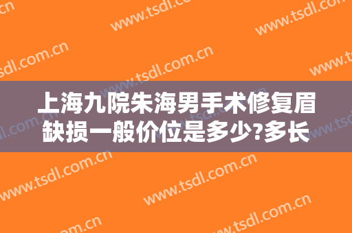 上海九院朱海男手术修复眉缺损一般价位是多少?多长时间恢复?