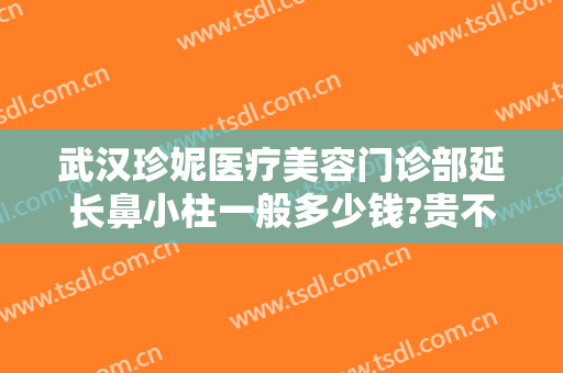 武汉珍妮医疗美容门诊部延长鼻小柱一般多少钱?贵不贵?
