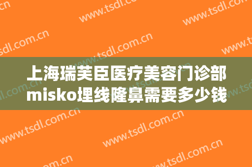 上海瑞芙臣医疗美容门诊部misko埋线隆鼻需要多少钱?怎么样?(瑞芙臣医疗美容正规吗)