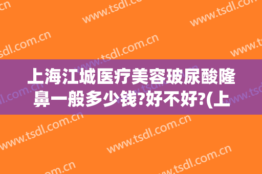 上海江城医疗美容玻尿酸隆鼻一般多少钱?好不好?(上海玻尿酸隆鼻医院哪里好)