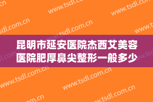 昆明市延安医院杰西艾美容医院肥厚鼻尖整形一般多少费用?好不好?(昆明延安杰西艾美容医院地址)