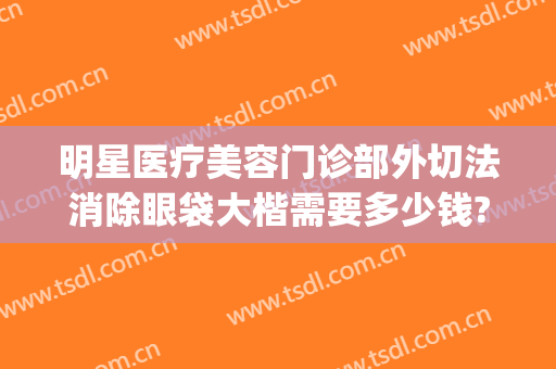 明星医疗美容门诊部外切法消除眼袋大楷需要多少钱?可靠吗?(医院有祛眼袋手术吗)