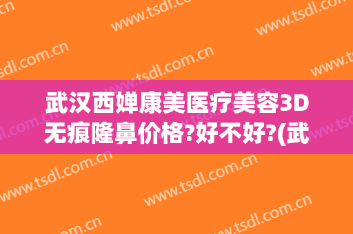 武汉西婵康美医疗美容3D无痕隆鼻价格?好不好?(武汉西婵美容整形医院)