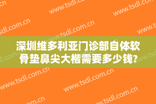 深圳维多利亚门诊部自体软骨垫鼻尖大楷需要多少钱?靠谱吗?