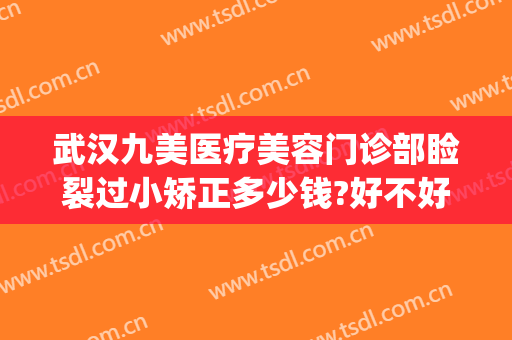 武汉九美医疗美容门诊部睑裂过小矫正多少钱?好不好?(武汉九美整形美)