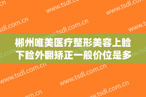 郴州唯美医疗整形美容上睑下睑外翻矫正一般价位是多少钱?怎么样?(湖南郴州唯美整形医院)