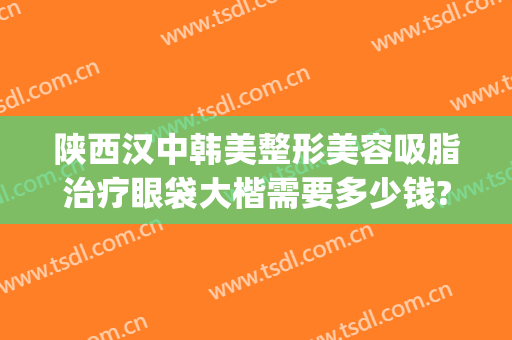 陕西汉中韩美整形美容吸脂治疗眼袋大楷需要多少钱?可靠吗?(汉中中心医院整形价格表)