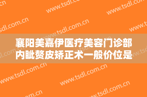 襄阳美嘉伊医疗美容门诊部内眦赘皮矫正术一般价位是多少费用?怎么样?