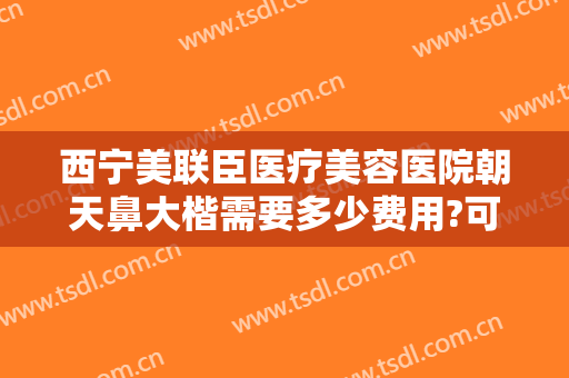 西宁美联臣医疗美容医院朝天鼻大楷需要多少费用?可靠吗?